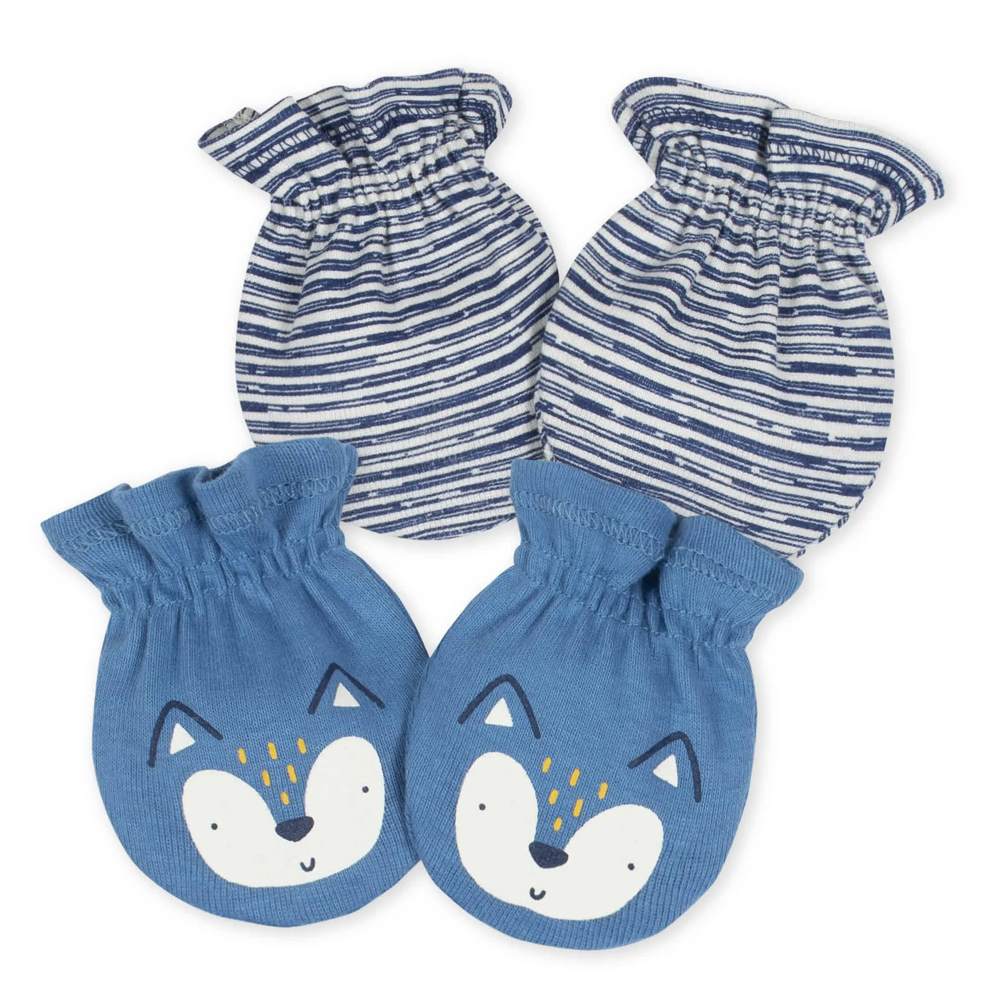 2-Pack Baby Boys Fox Mittens