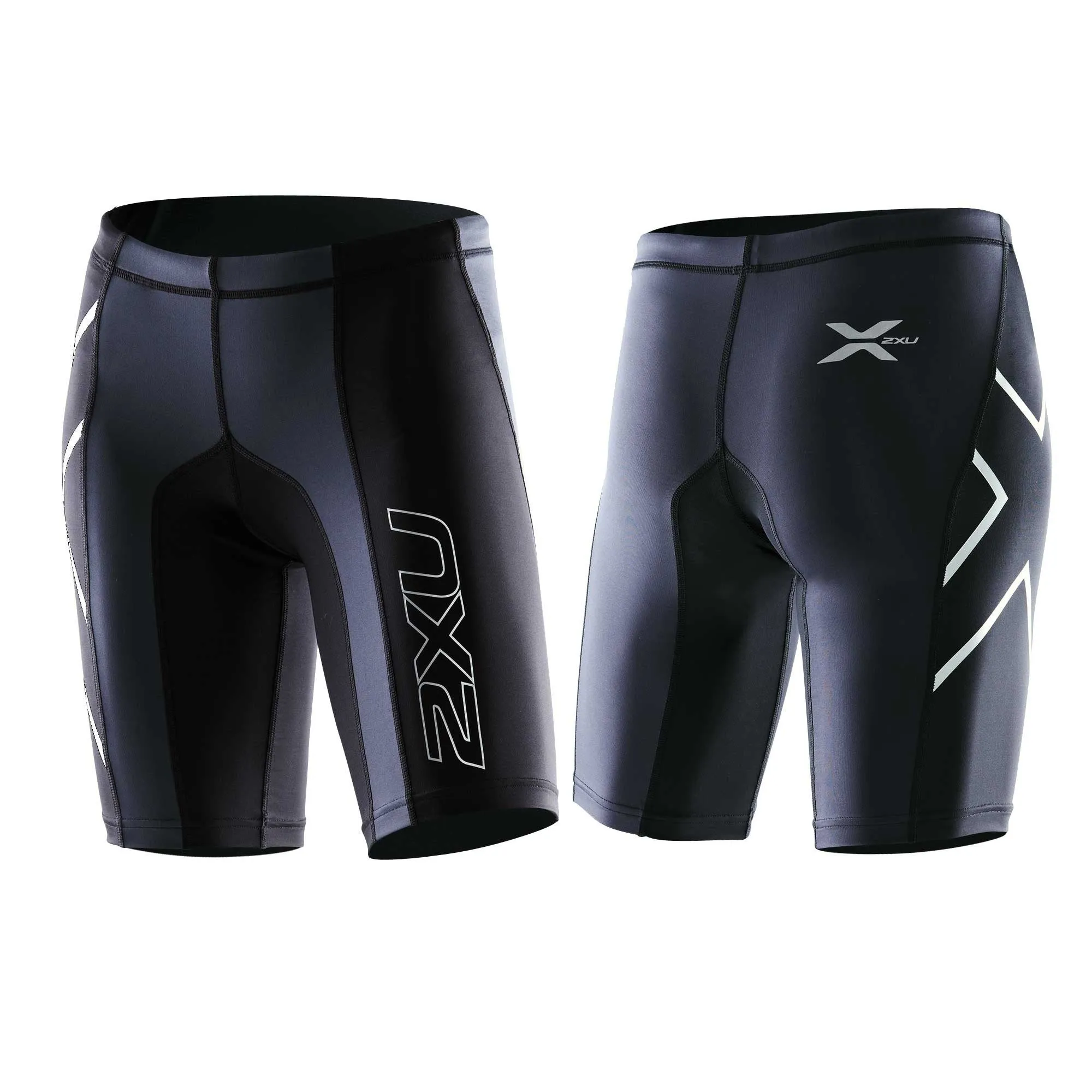 2XU WOMEN'S ELITE COMPRESSION SHORT-WA1935 (BLK/STL)