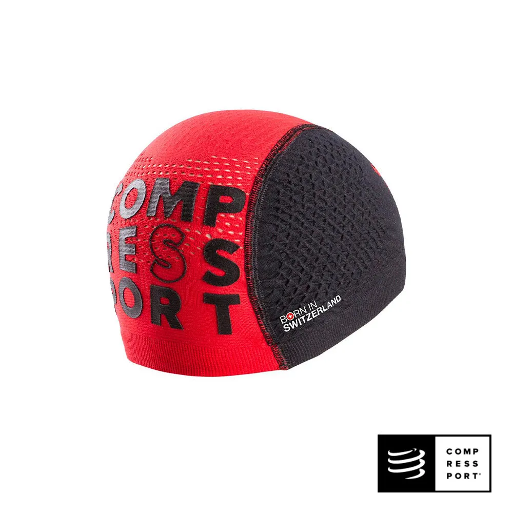 3D Thermo Seamless Beanie Negro/Rojo - Compressport