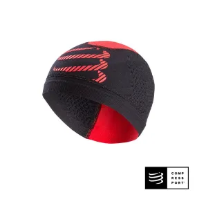 3D Thermo Seamless Beanie Negro/Rojo - Compressport