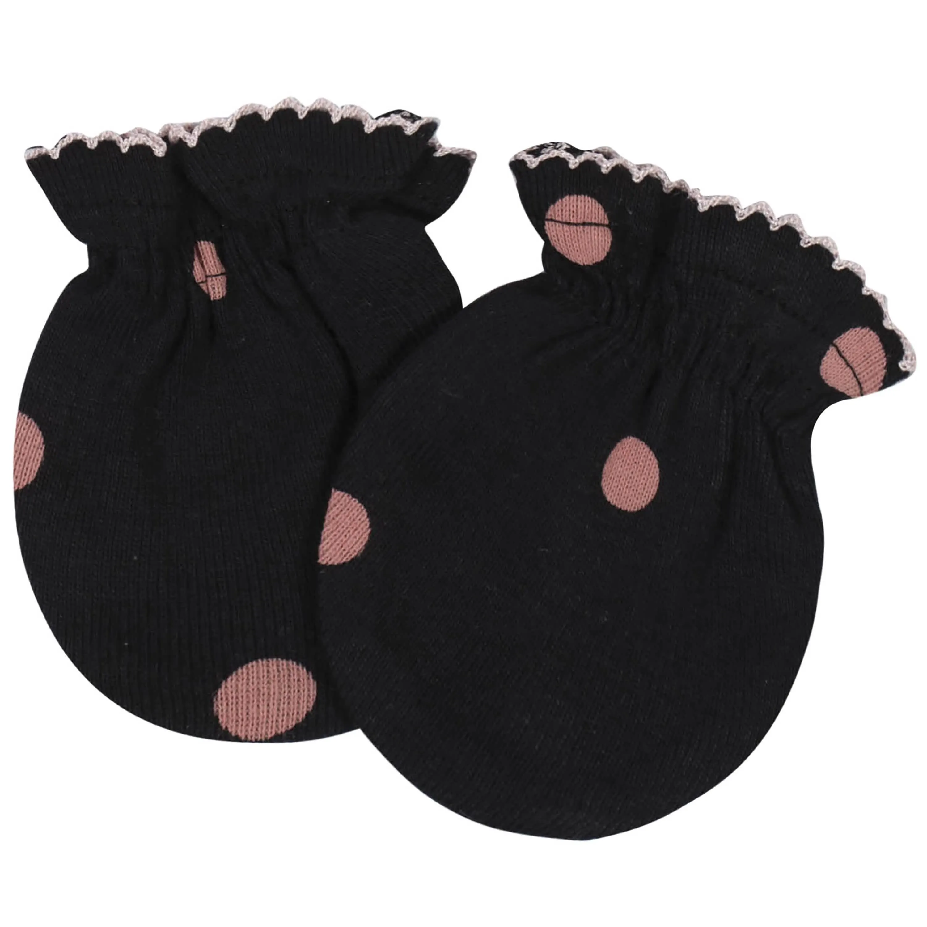 4-Pack Baby Girls Princess Organic Mittens