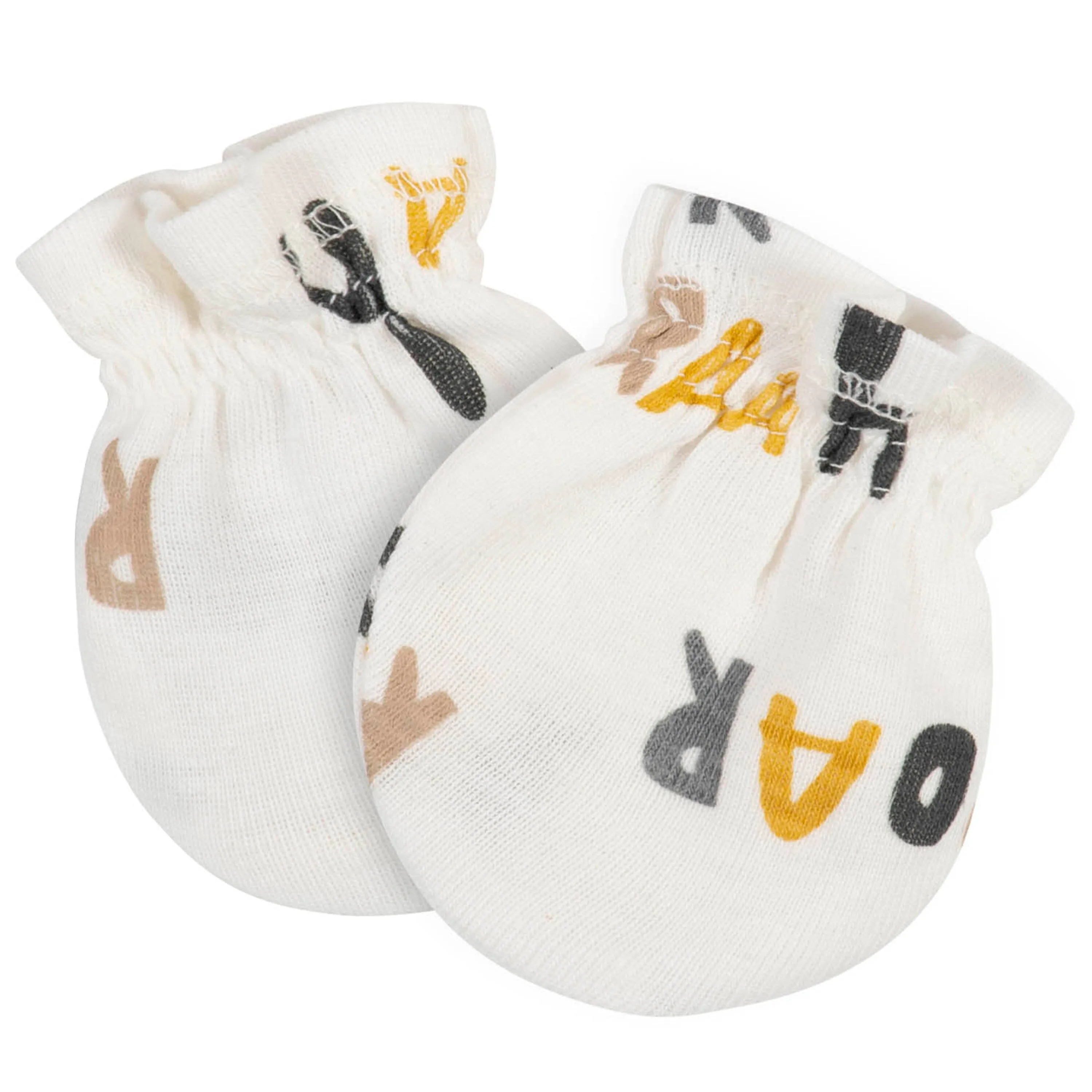 7-Piece Baby Neutral Lion Caps & Mittens Set