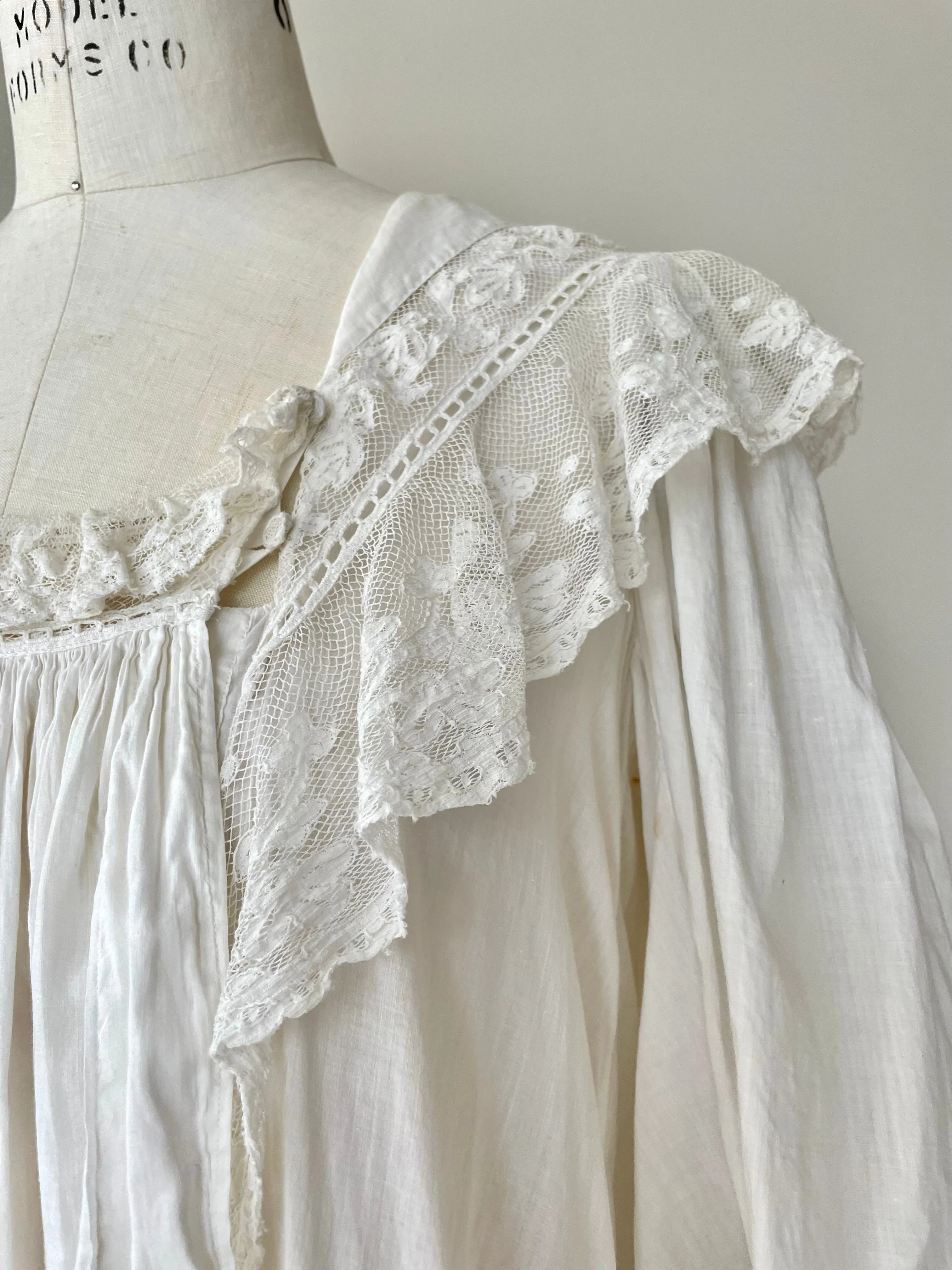 Antique Victorian Trousseau Nightgown | 1900s