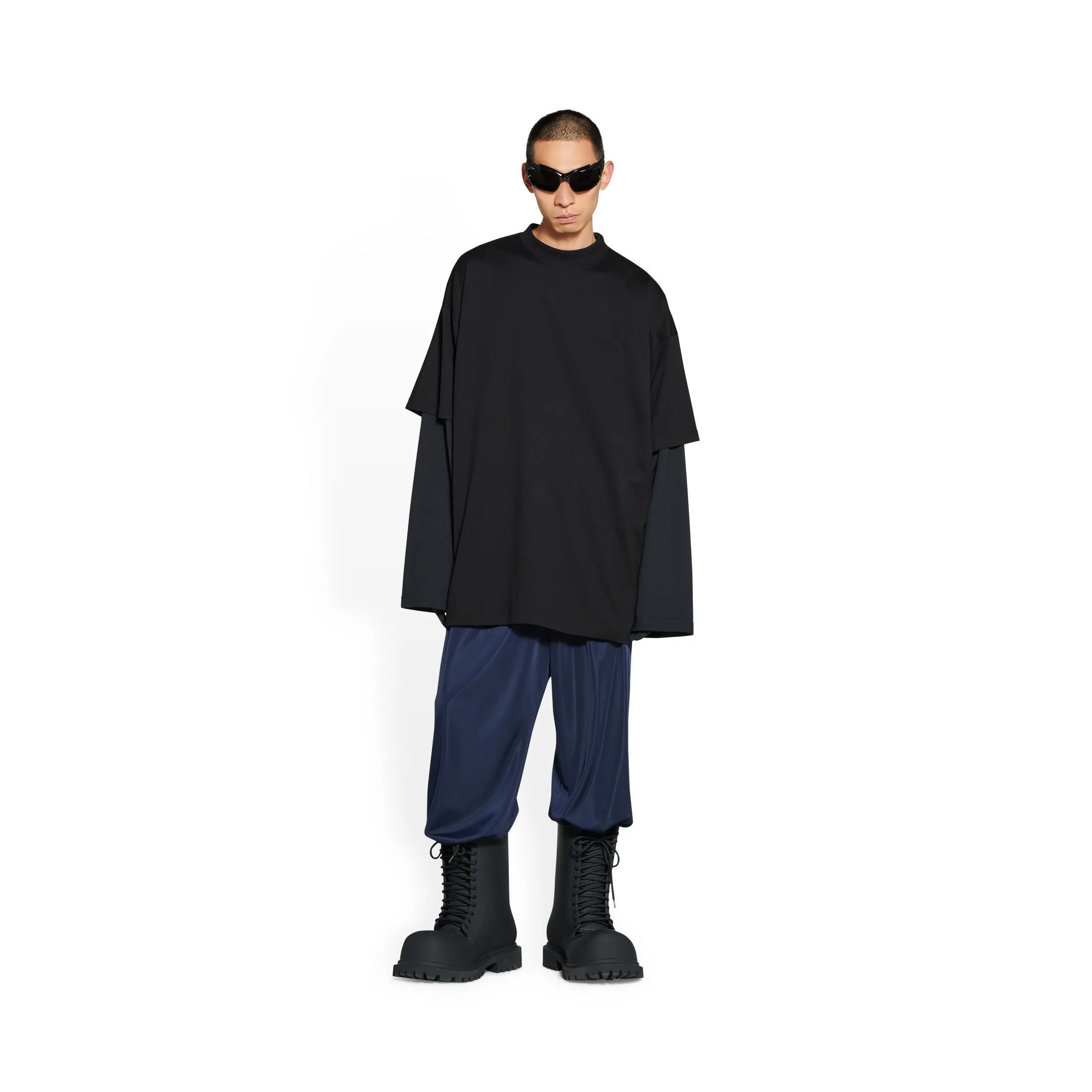 BALENCIAGA  |Men's T-shirt Oversized in Black