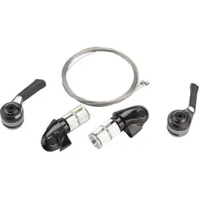 Bar End Shifter Set, 11-Speed Road, Double/Triple, Shimano Compatible, Black