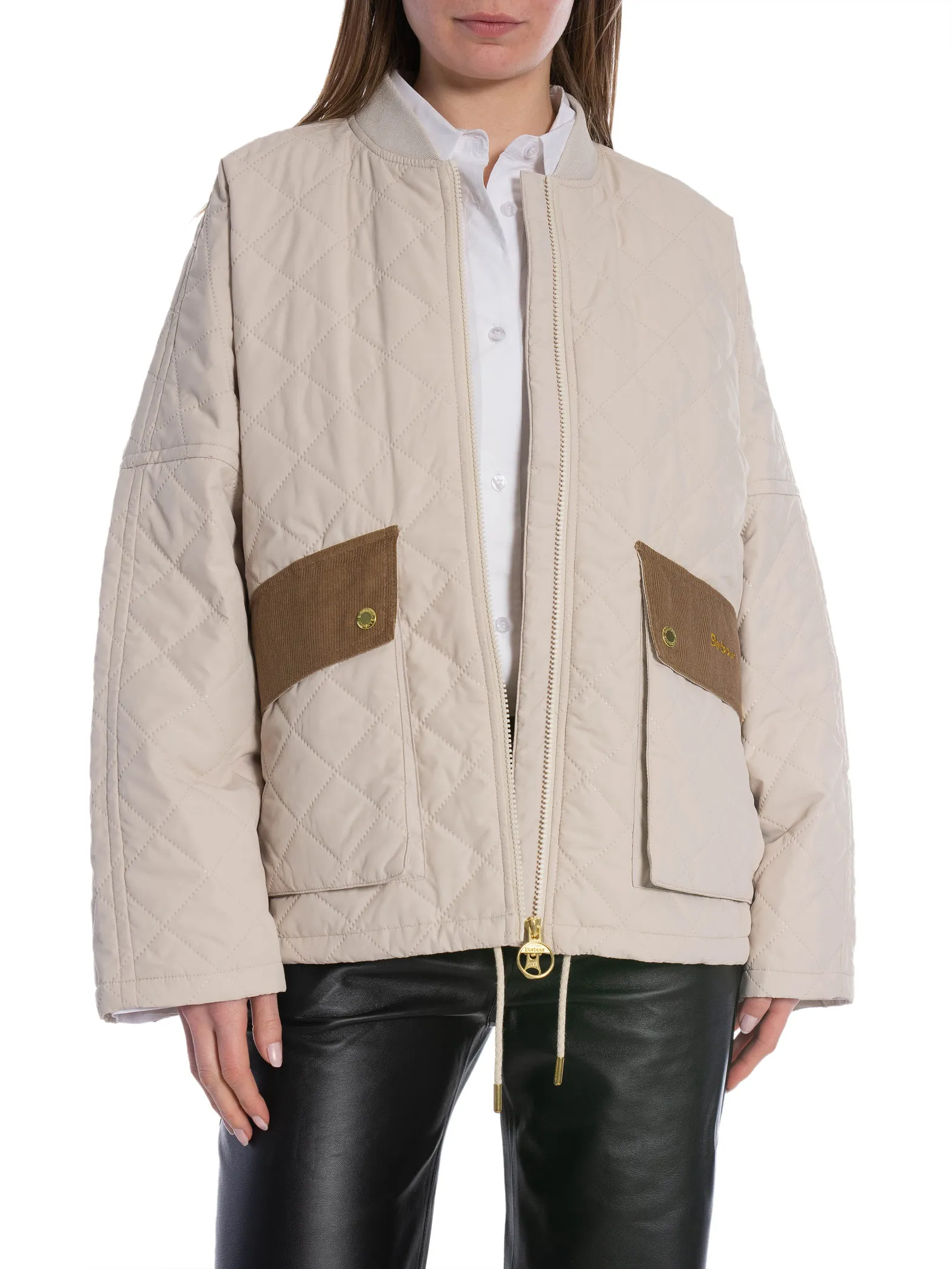 BARBOUR JACKET BOWHILL QUILT PEARL