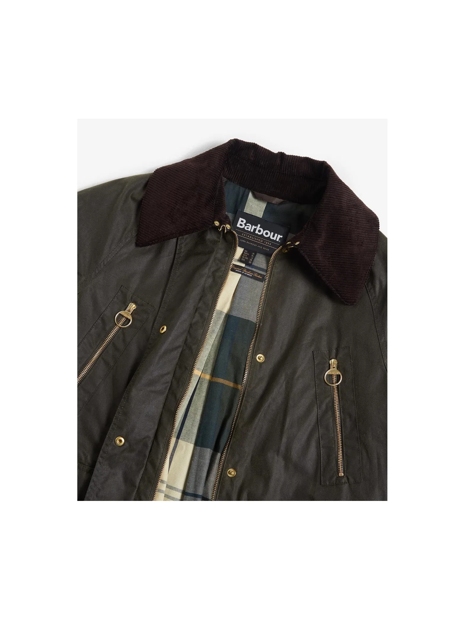 BARBOUR JACKET EBBERSTON WAX ARCHIVE OLIVE