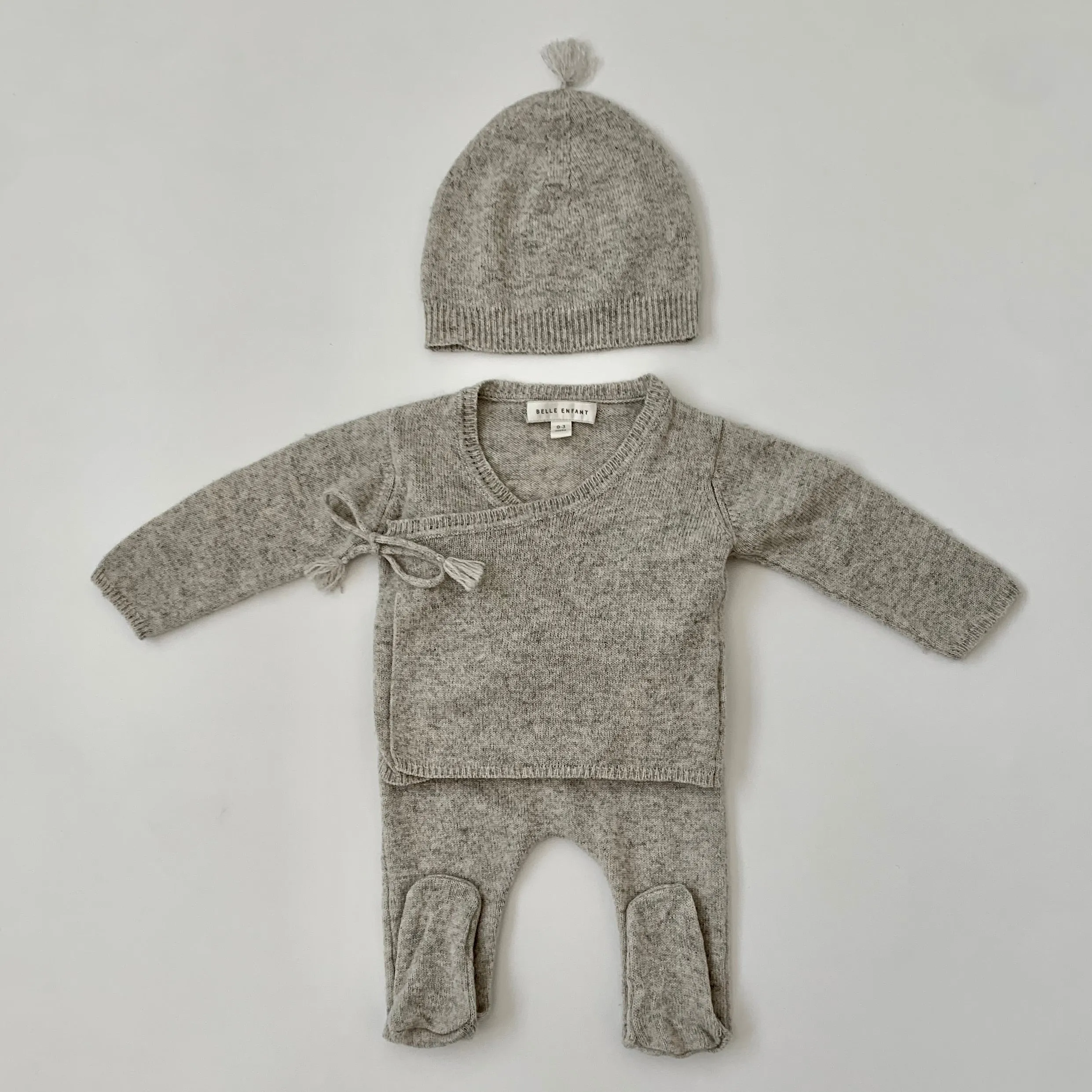 Belle Enfant Grey Cashmere Hat: Small