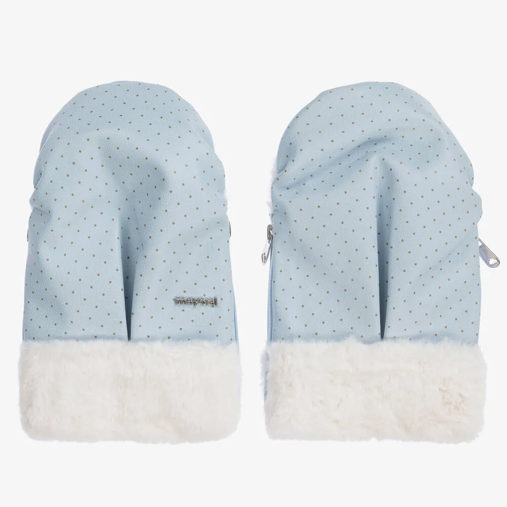 Blue Pram Mittens