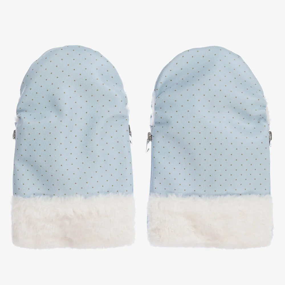 Blue Pram Mittens