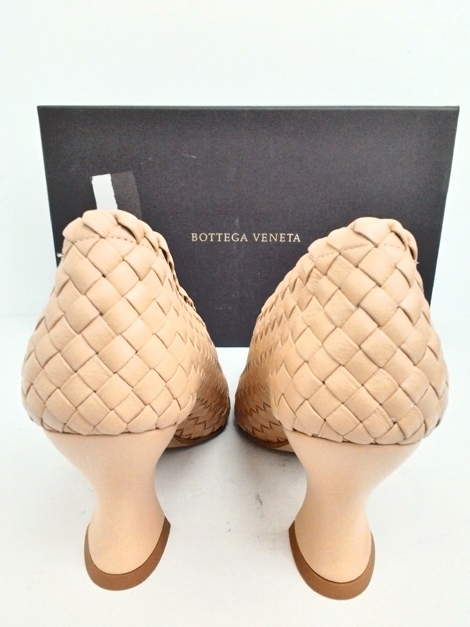 Bottega Veneta Women's Scarpa Cipria Nude Heels Size 37.5