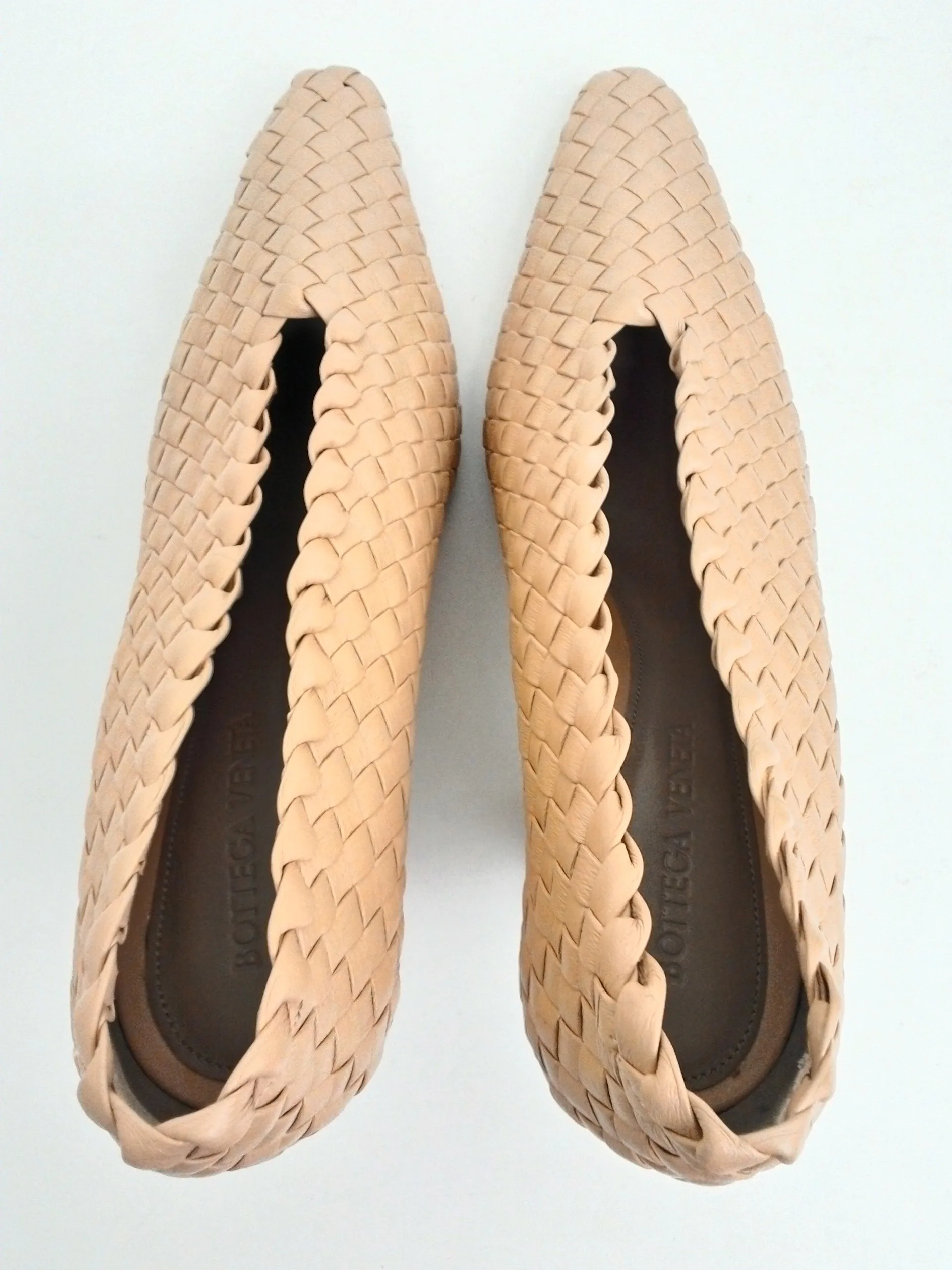 Bottega Veneta Women's Scarpa Cipria Nude Heels Size 37.5