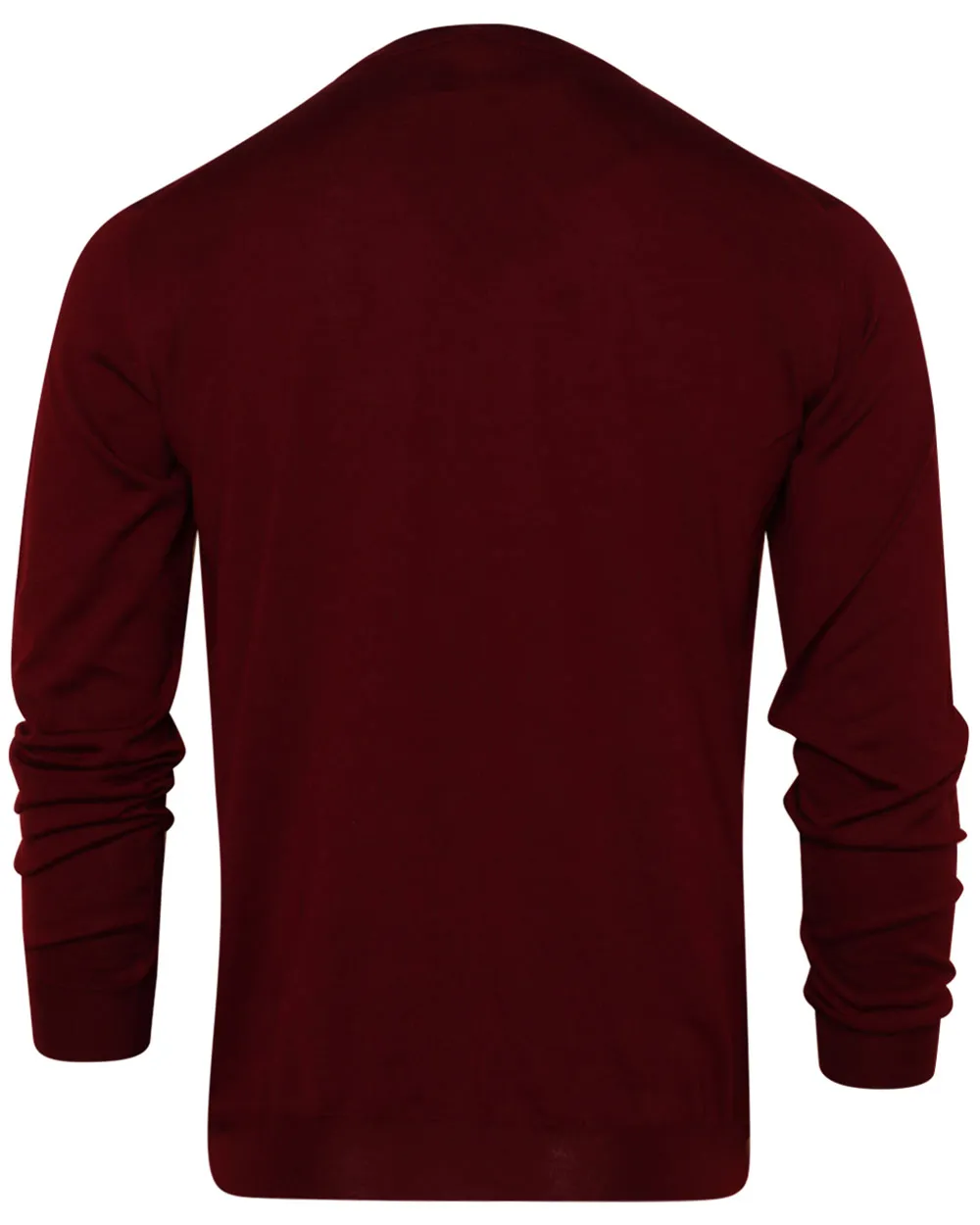 Burgundy Cashmere and Silk Blend Crewneck