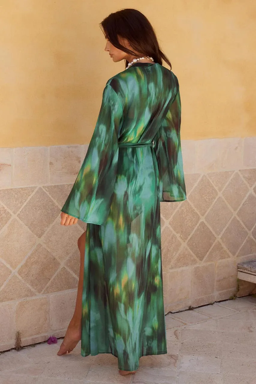 Camilla Robe - Cabana Green