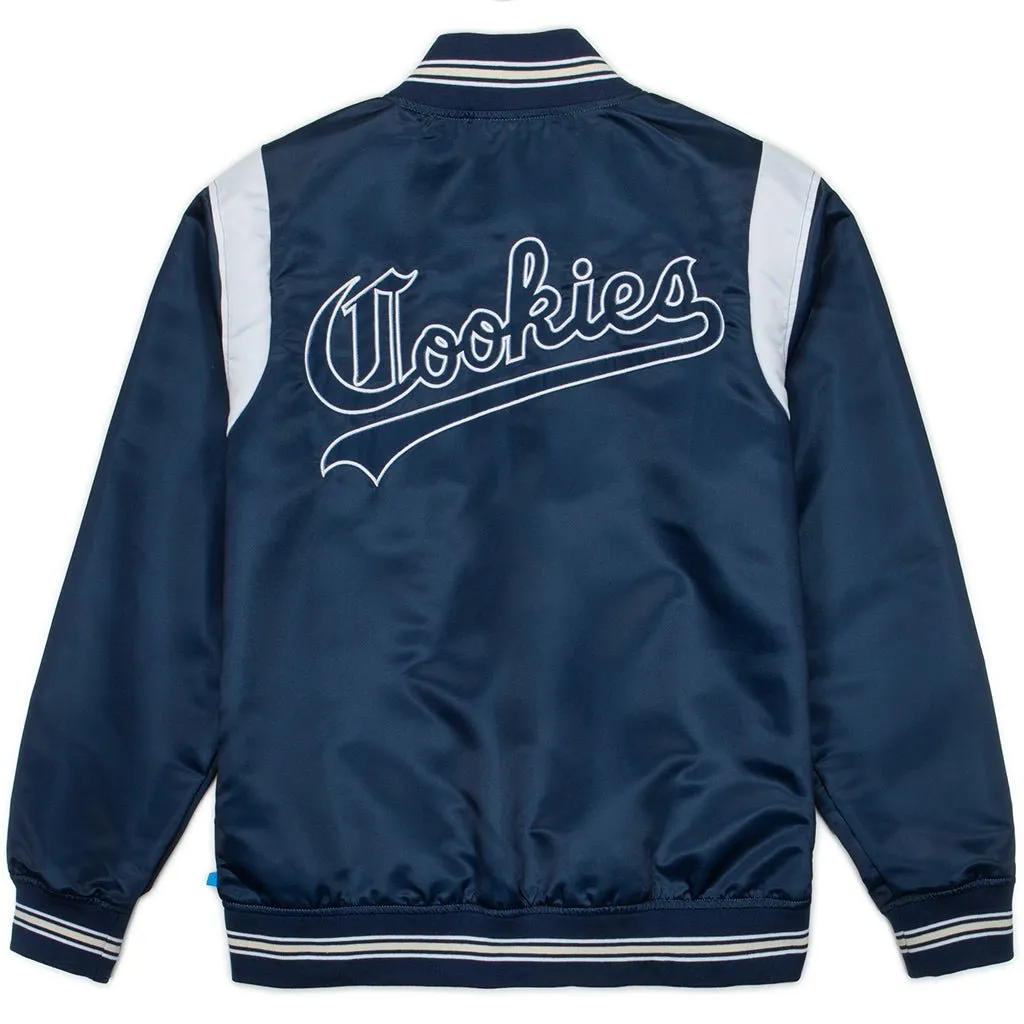 Cookies Ivy League Satin Jacket - Navy