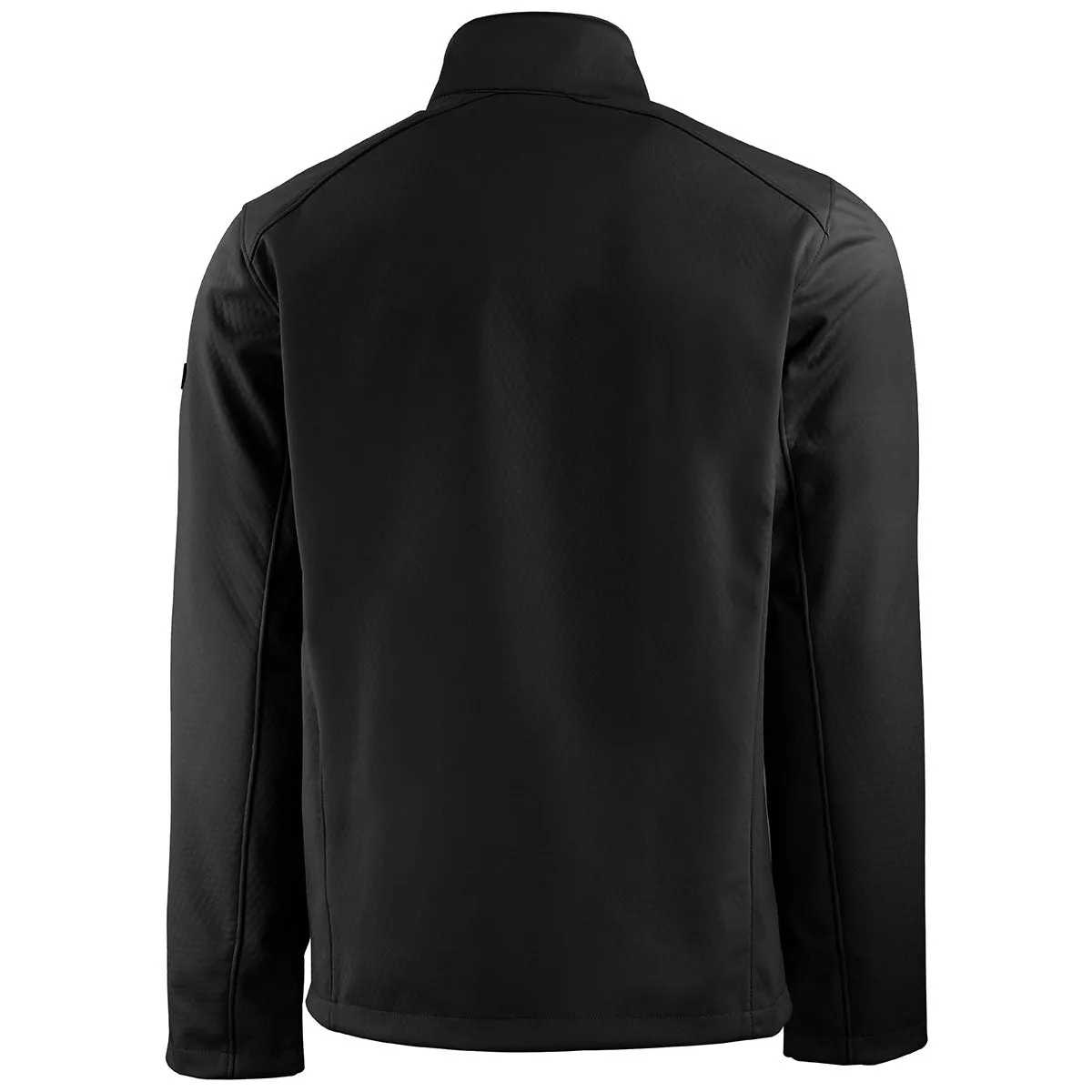 Cutter & Buck Men's Black Evoke Eco Softshell Recycled Full Zip Jacket