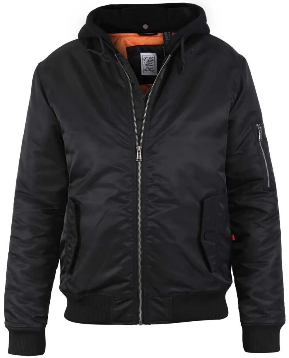 D555 Poppleford Soft Touch Bomber Jacket - Black