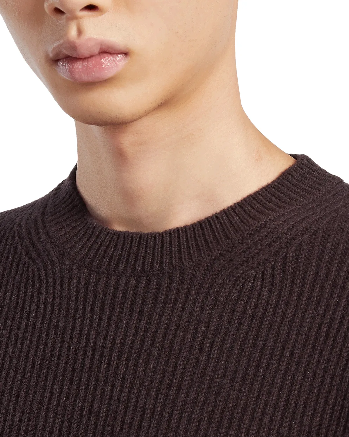 Dark Burgundy Oasi Cashmere Crewneck