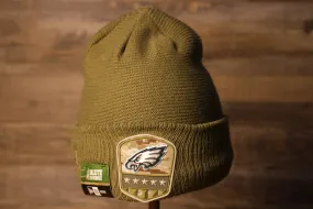 Eagles Youth Beanie | Philadelphia Eagles 2019 Salute To Service Youth Beanie