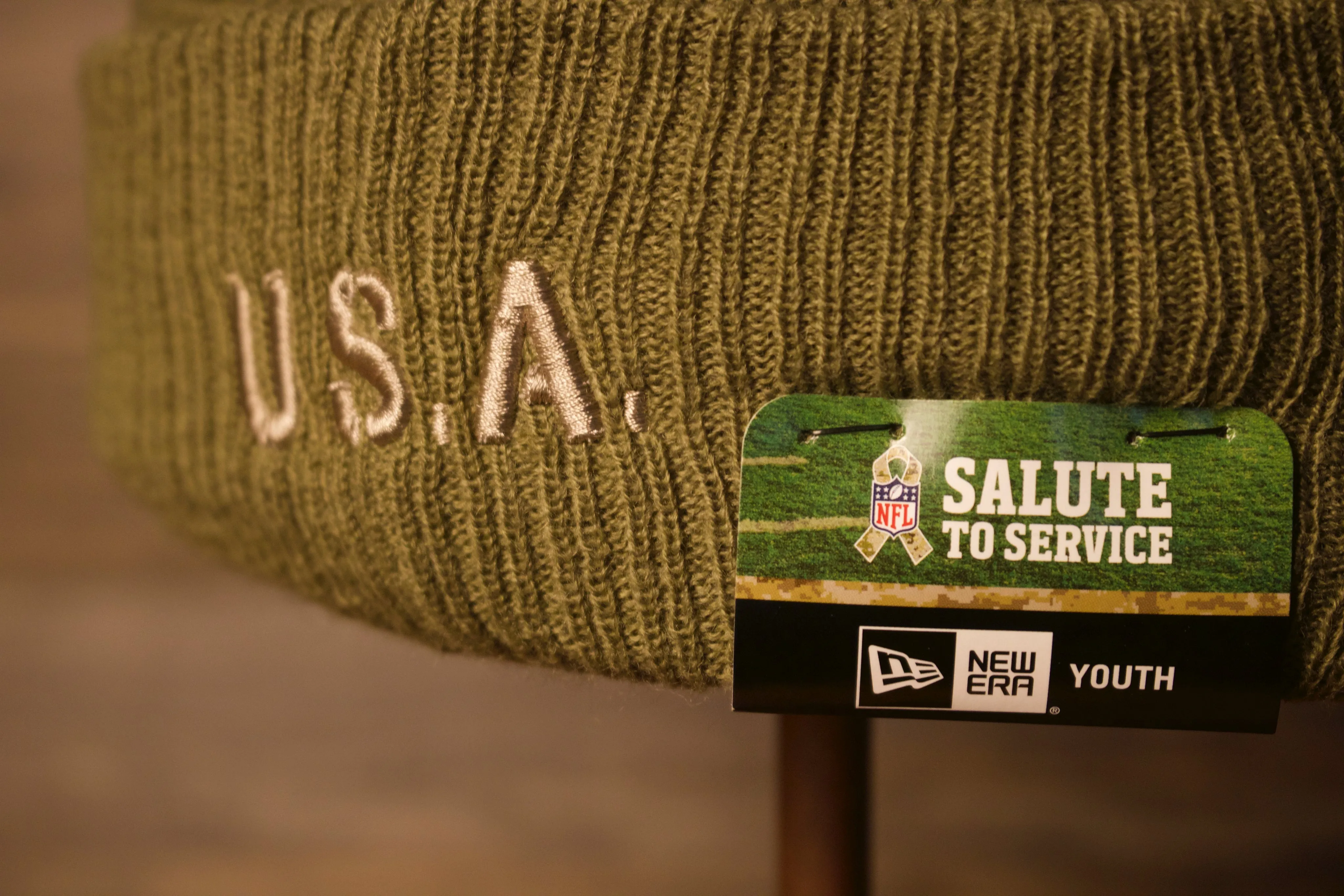 Eagles Youth Beanie | Philadelphia Eagles 2019 Salute To Service Youth Beanie