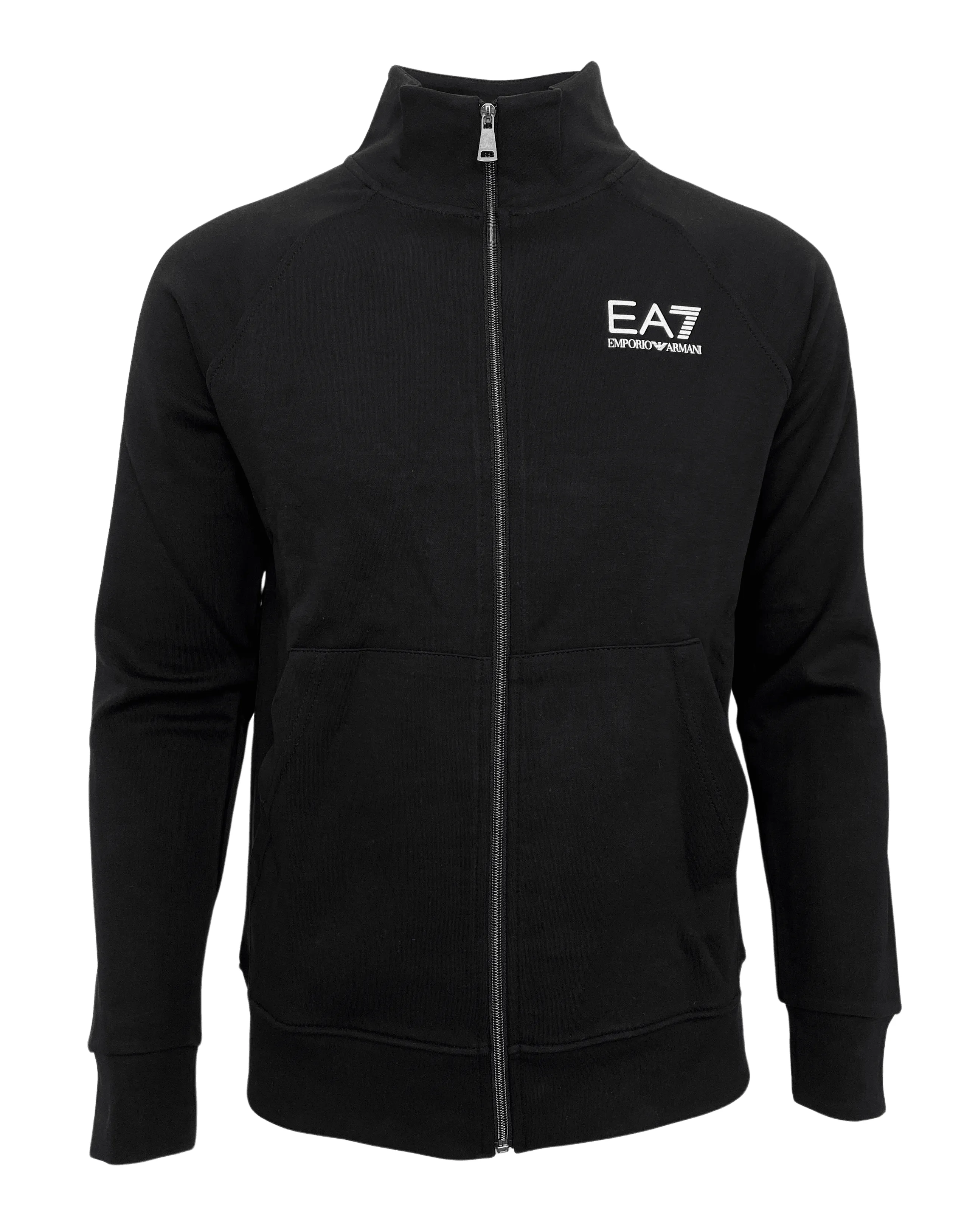 Emporio Armani EA7 Men Black Tracksuit 100% Cotton