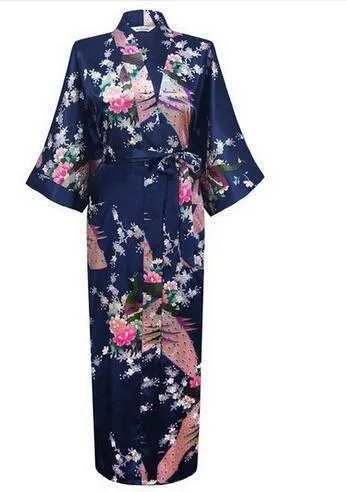 Floral Silk Kimono Nightgown