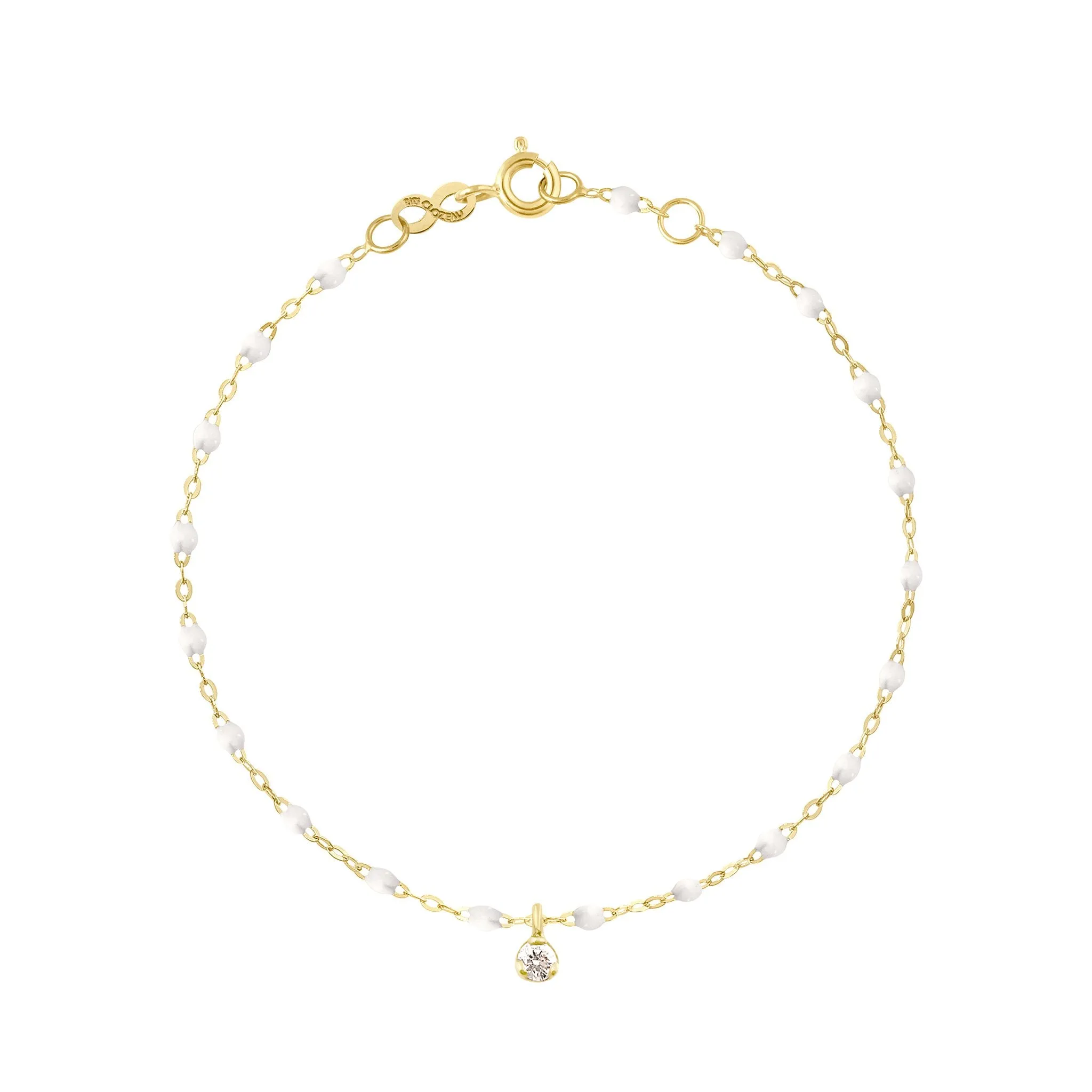 Gigi Supreme 1 Diamond Bracelet, White, Yellow Gold, 6.7