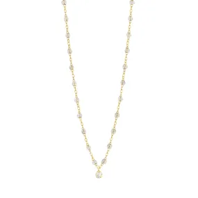 Gigi Supreme Classic 1 Diamond Necklace, Sparkle, Yellow Gold, 16.5