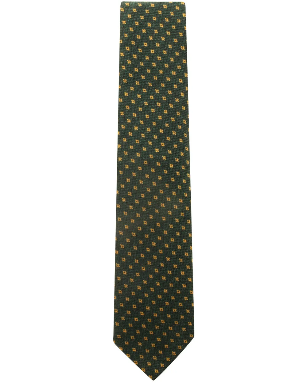 Green and Yellow Cashmere Tie