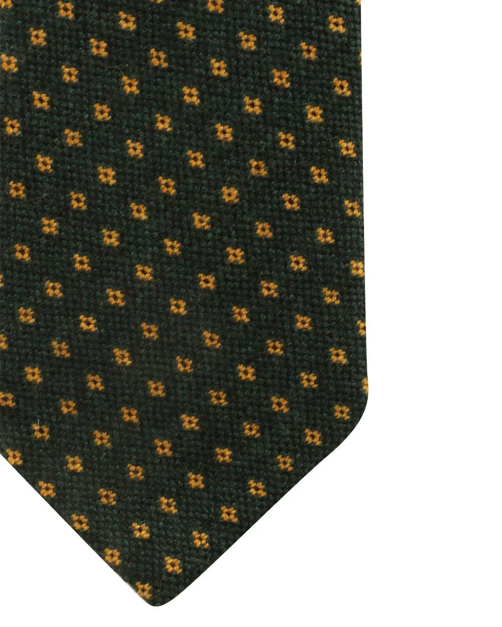 Green and Yellow Cashmere Tie