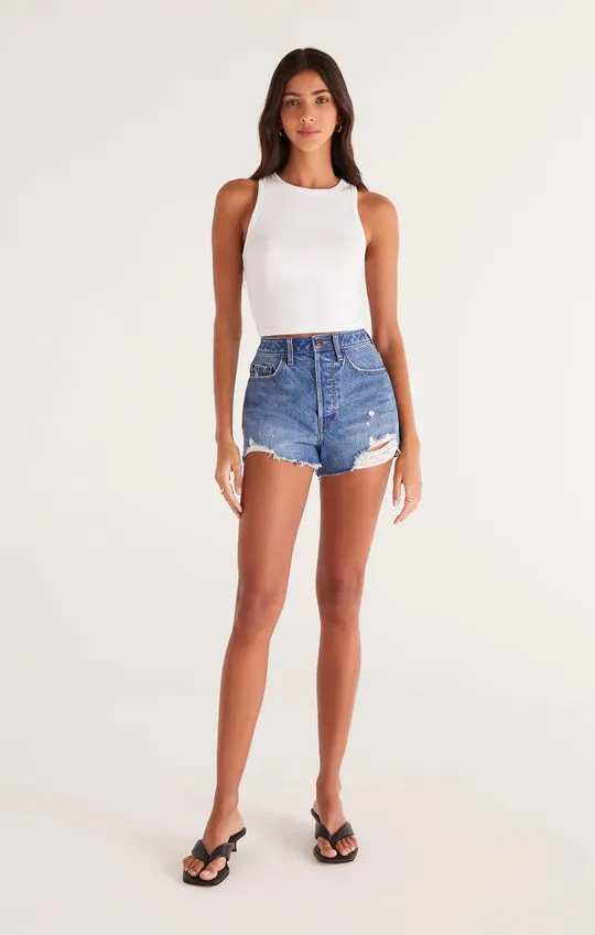 Hannah Cropped Rib Tank