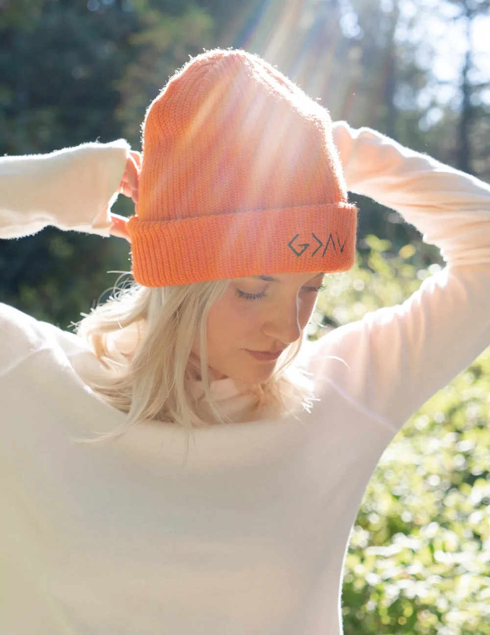 Highs and Lows Orange Beanie