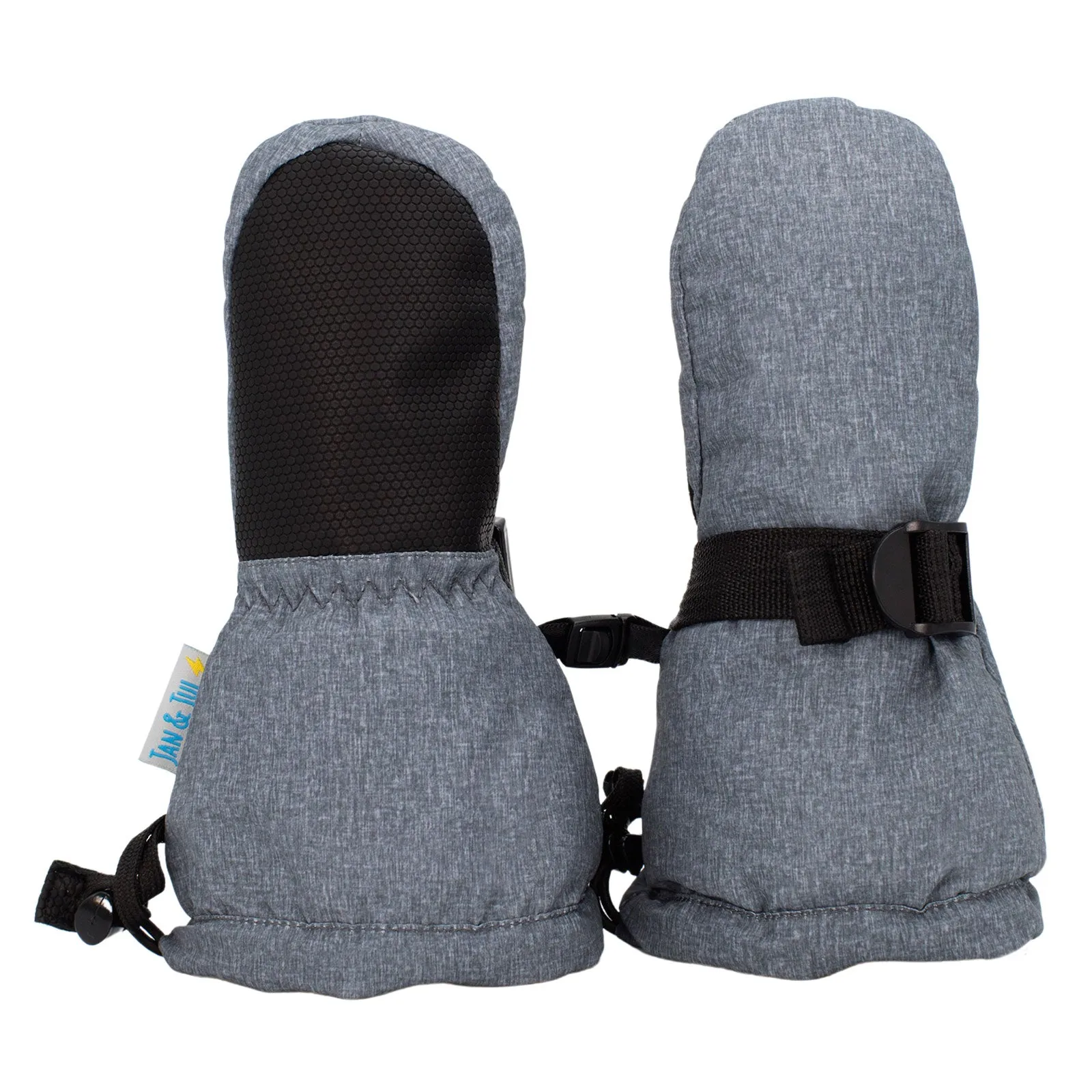 Jan & Jul Kids Toasty-Dry Waterproof Snow Mitten - Heather Grey