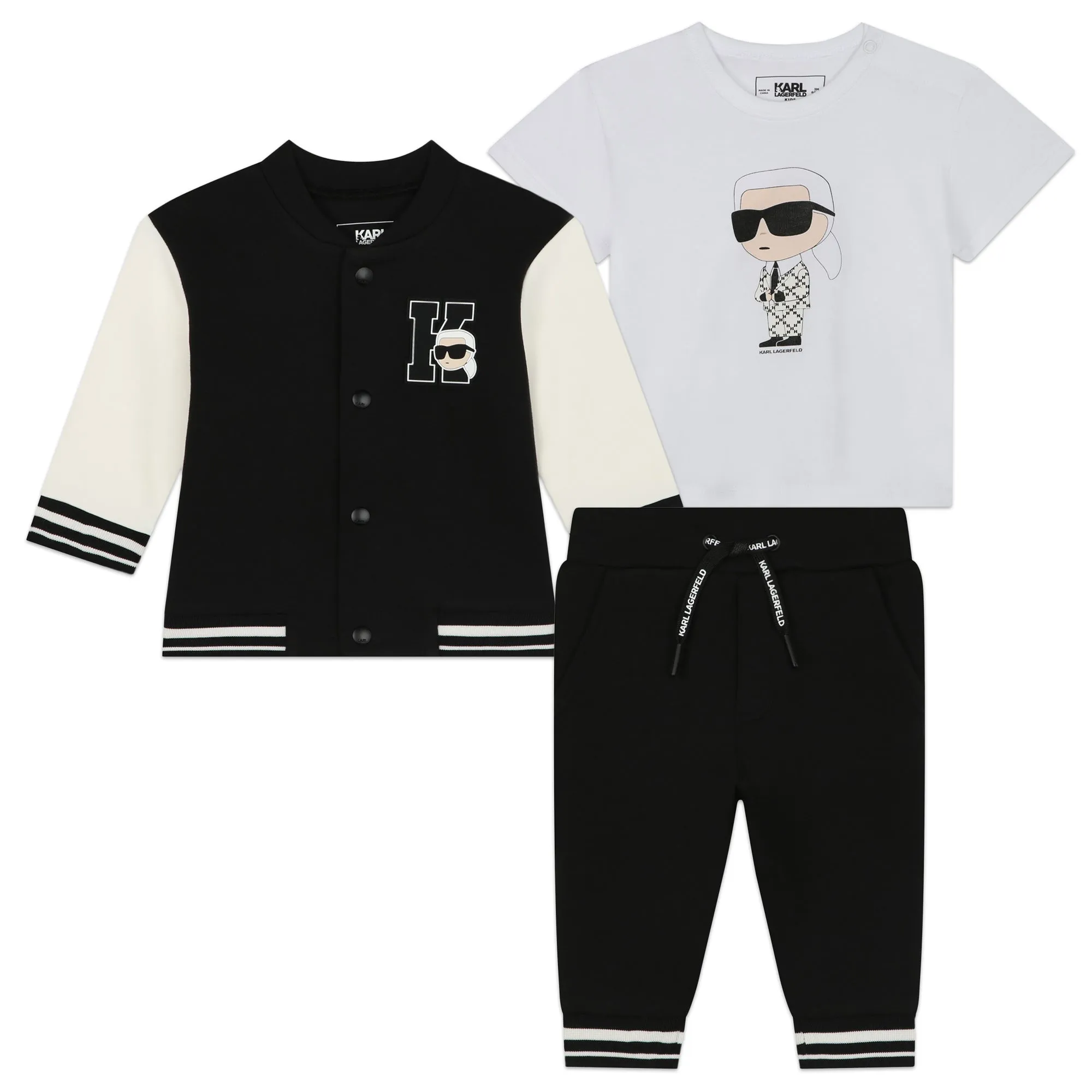 Karl Lagerfeld Tracksuit Withh T-Shirt Black