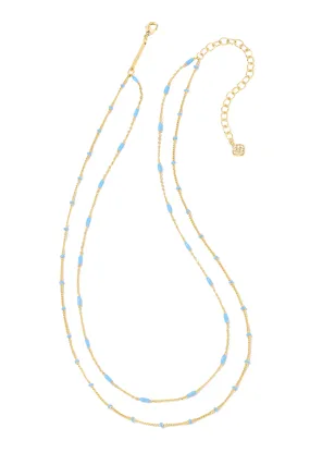 Kendra Scott Dottie Multi Strand Necklace-- Gold Periwinkle