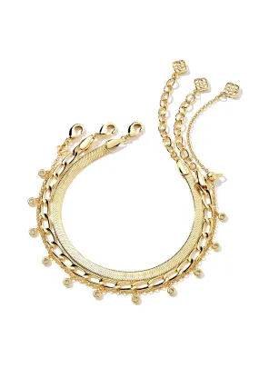 Kendra Scott Kassie Set of 3 Chain Bracelets