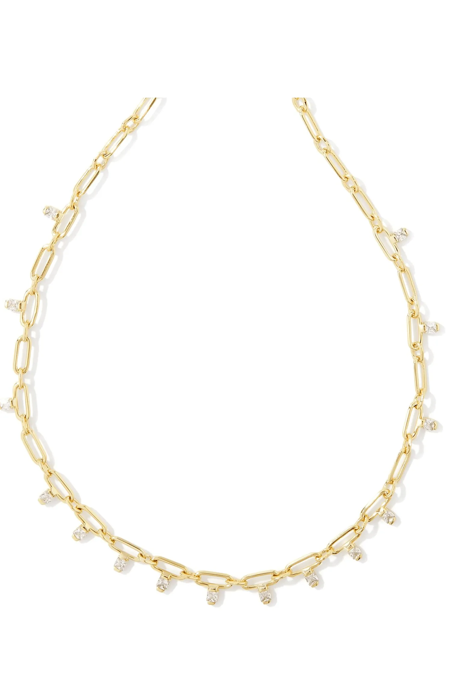 Kendra Scott Lindy Crystal Chain Necklace