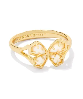 Kendra Scott Mae Butterfly Cocktail Ring - Gold/Azalea Pink Mix OR Gold/Golden Abalone