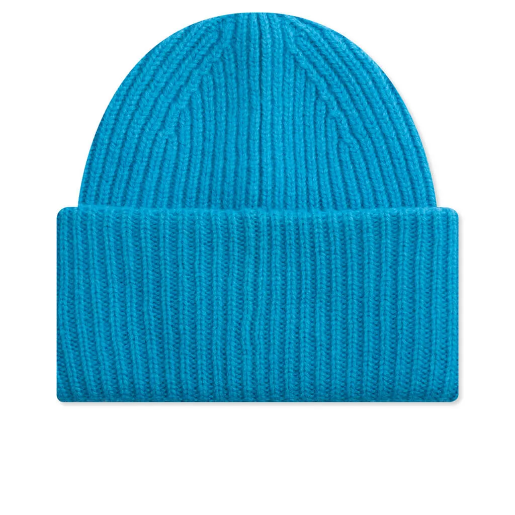 Large Face Beanie - Sapphire Blue