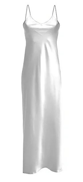 Long cream satin nightgown Iga