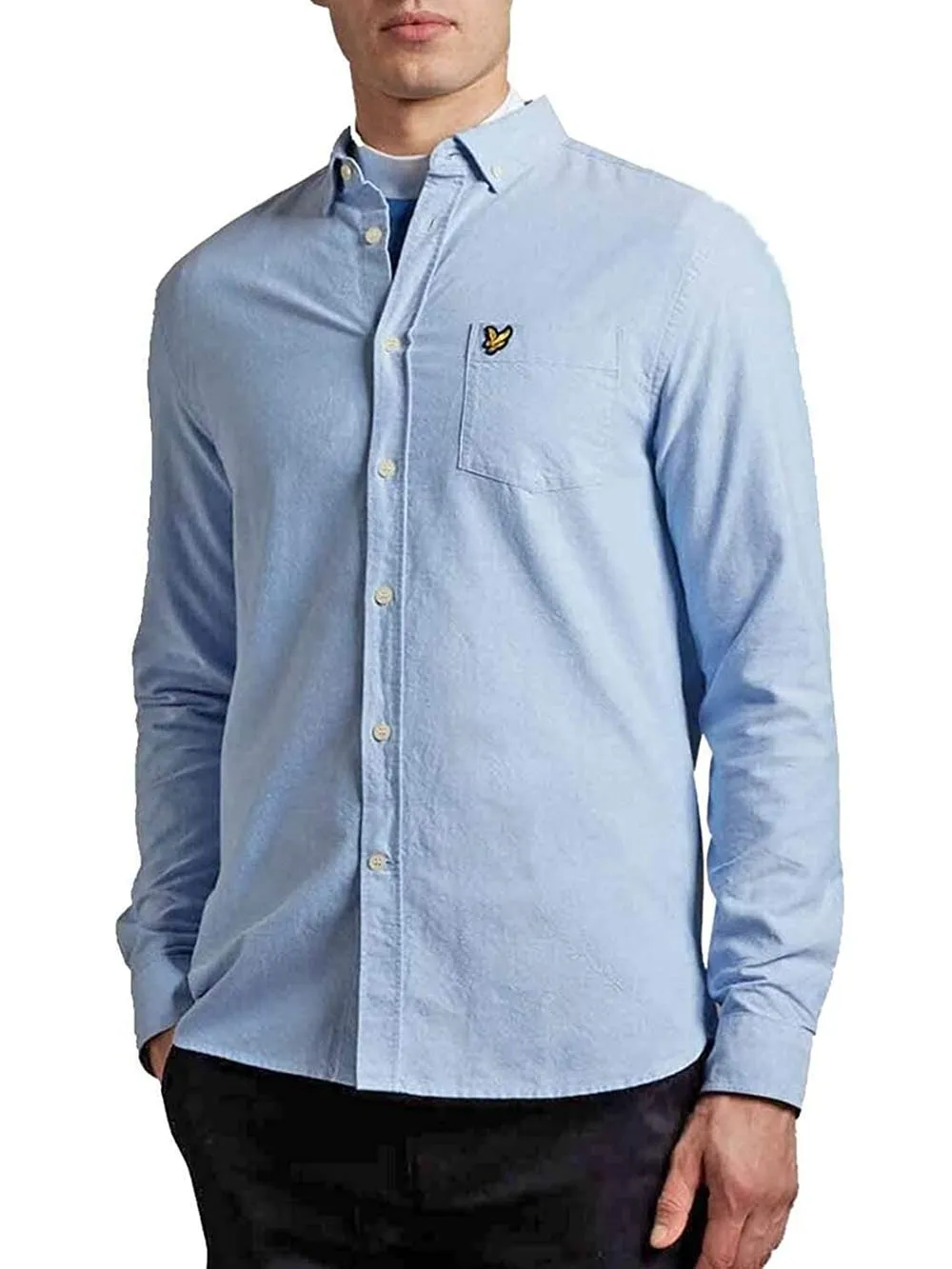 Lyle & Scott Camicia Uomo Lw1302vog Celeste