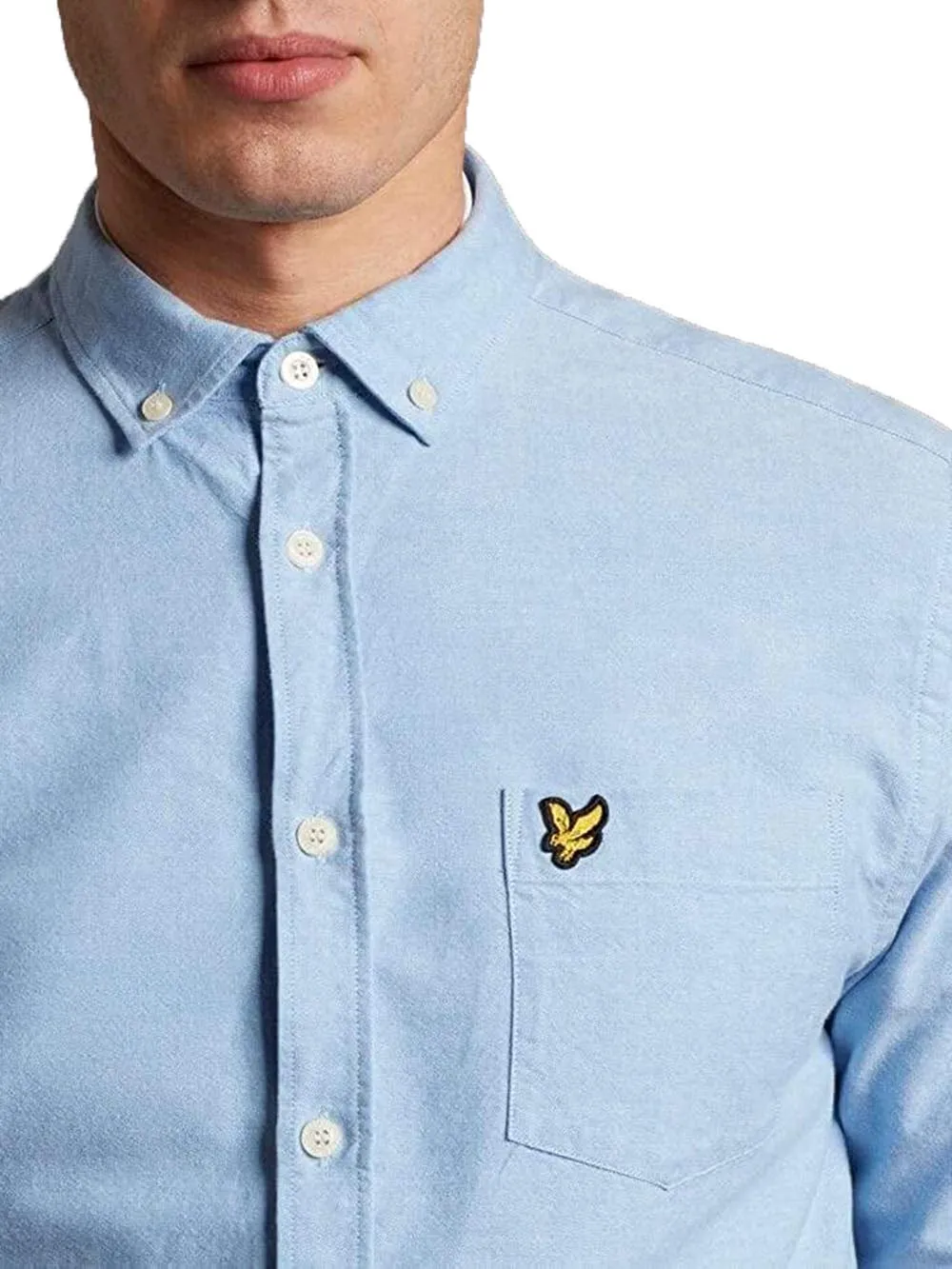 Lyle & Scott Camicia Uomo Lw1302vog Celeste