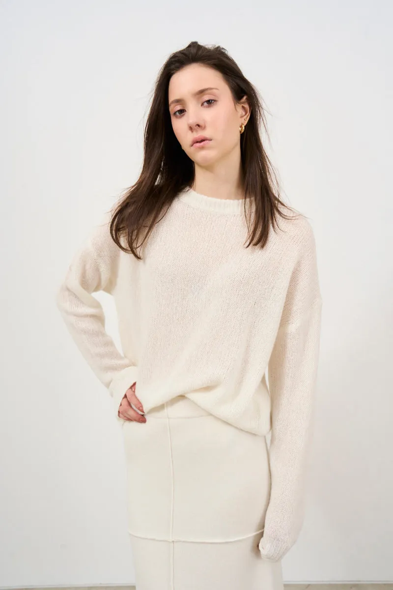 Maglia donna over in cashmere