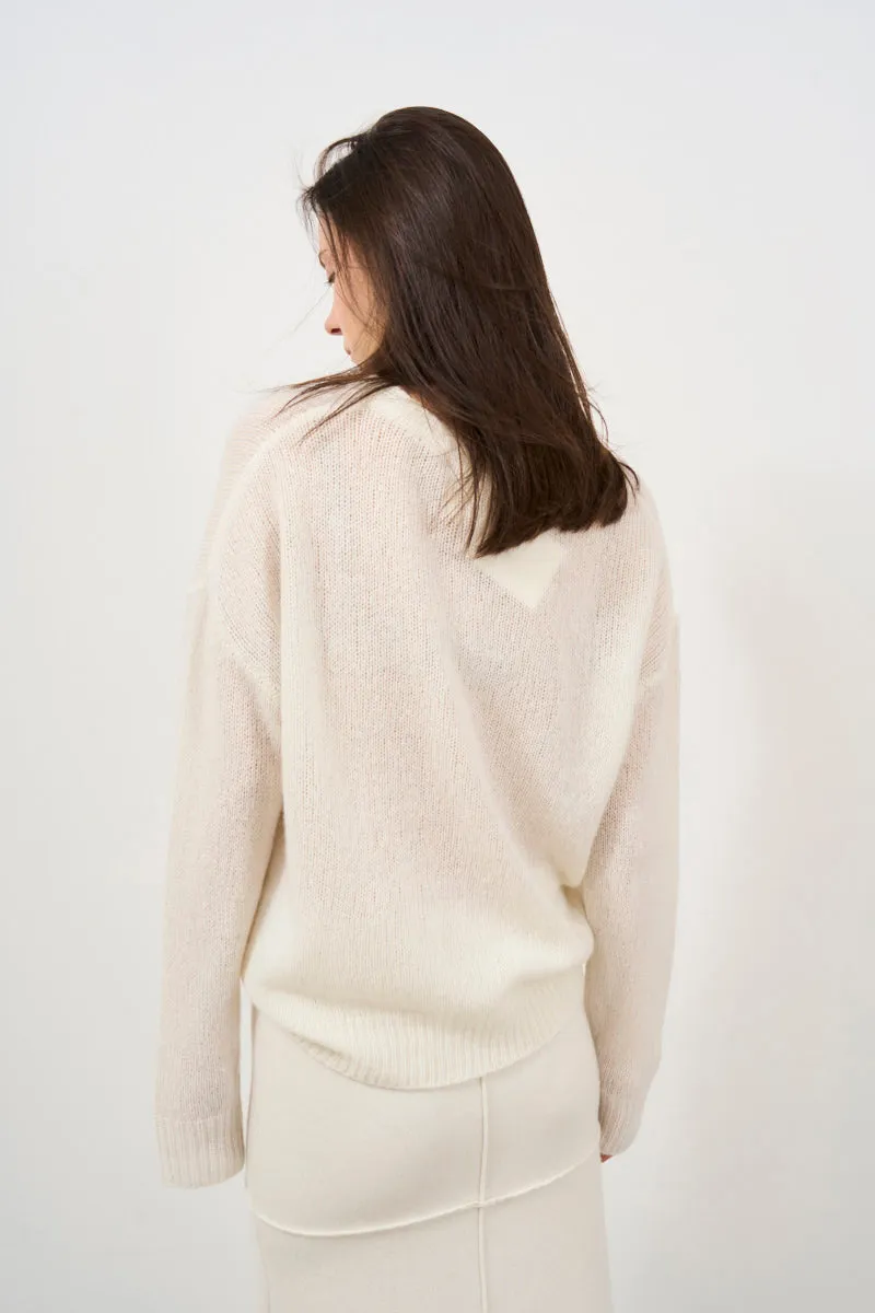 Maglia donna over in cashmere