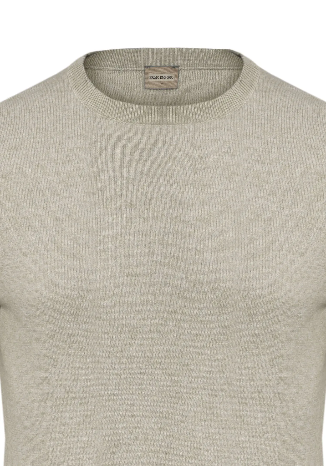 Maglia Giro Collo Lana &  Cashmere - Beige -