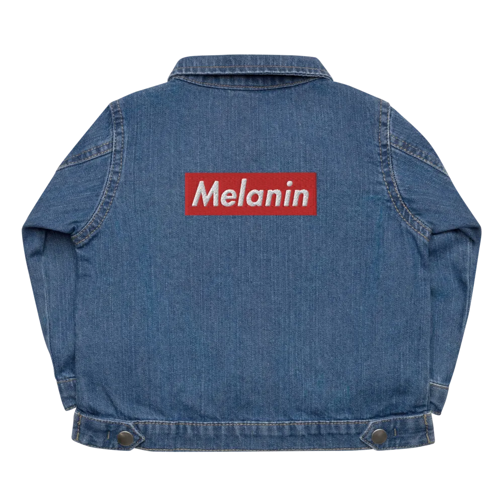 Melanin is Supreme Baby Organic Denim Jacket