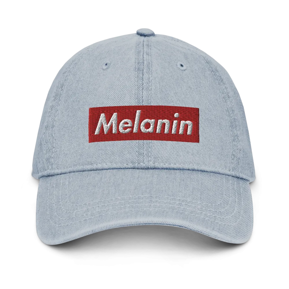 Melanin is Supreme Denim Dad Hat