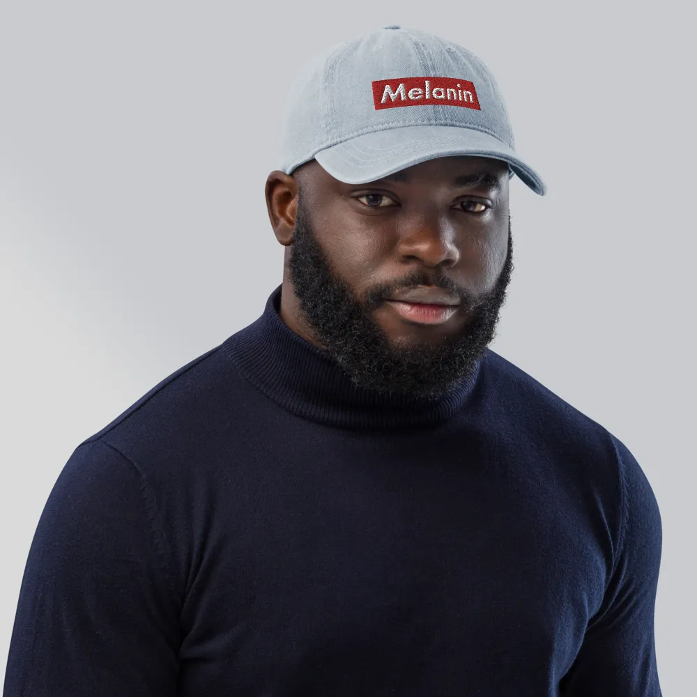 Melanin is Supreme Denim Dad Hat