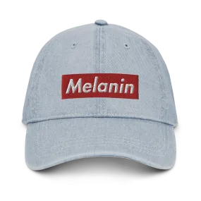 Melanin is Supreme Denim Dad Hat