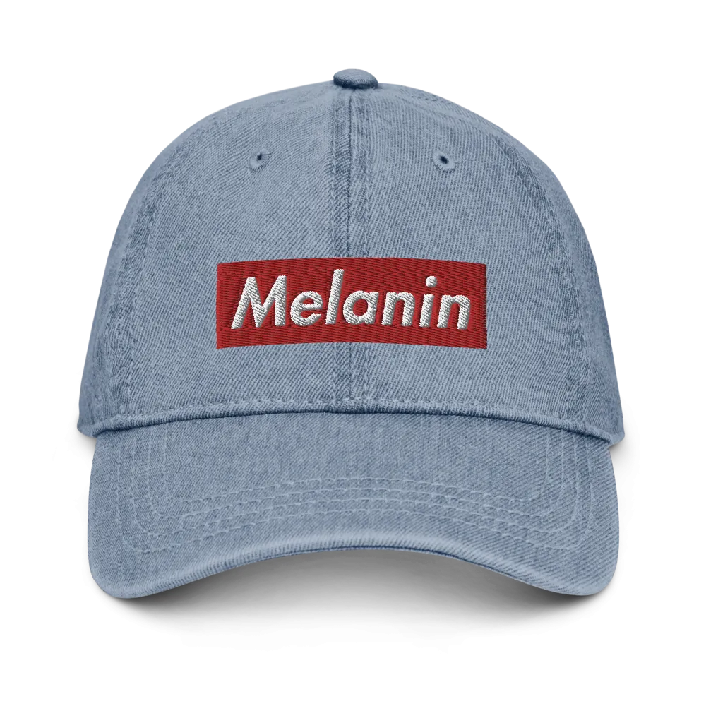 Melanin is Supreme Denim Dad Hat